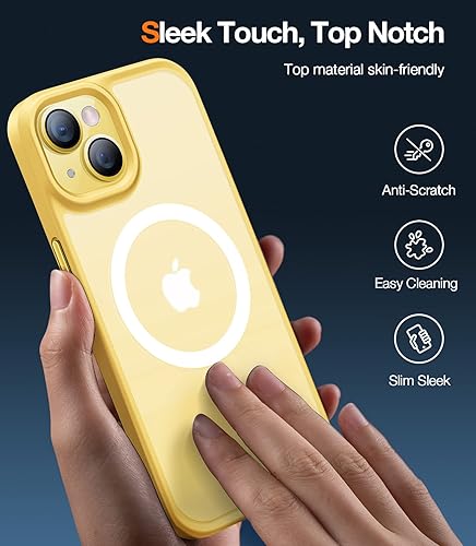 Miniatura 6 de TORRAS Funda magnética para iPhone 14 para iPhone 13, probada en caídas de grado militar de 10 pies, compatible con MagSafe, funda protectora