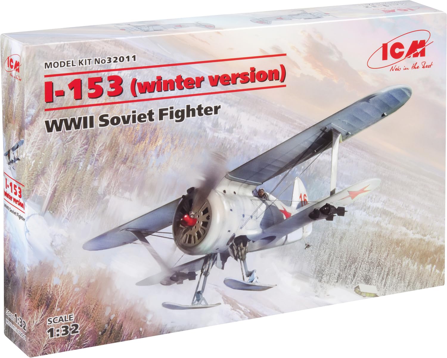 Amazon | アイシーエム(ICM) 1/32 ソビエト戦闘機 ポリカルポフ I-153