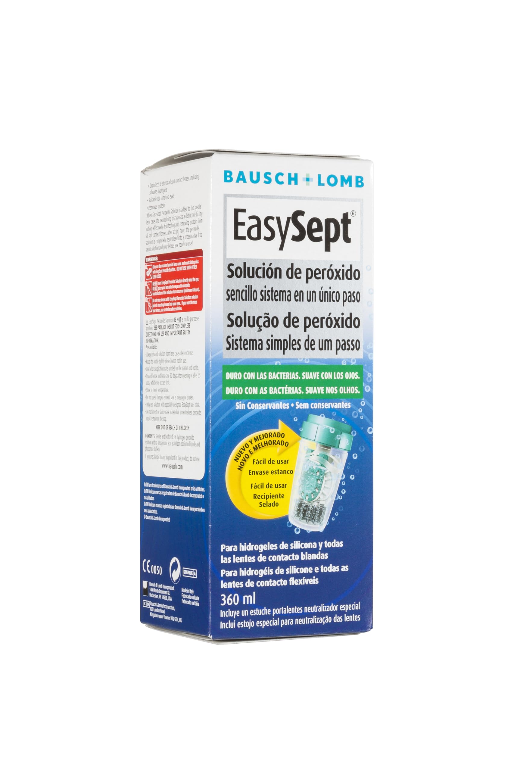 Bausch + Lomb Easysept Solución de lentes de contacto 360ml para lentes de contacto blandas