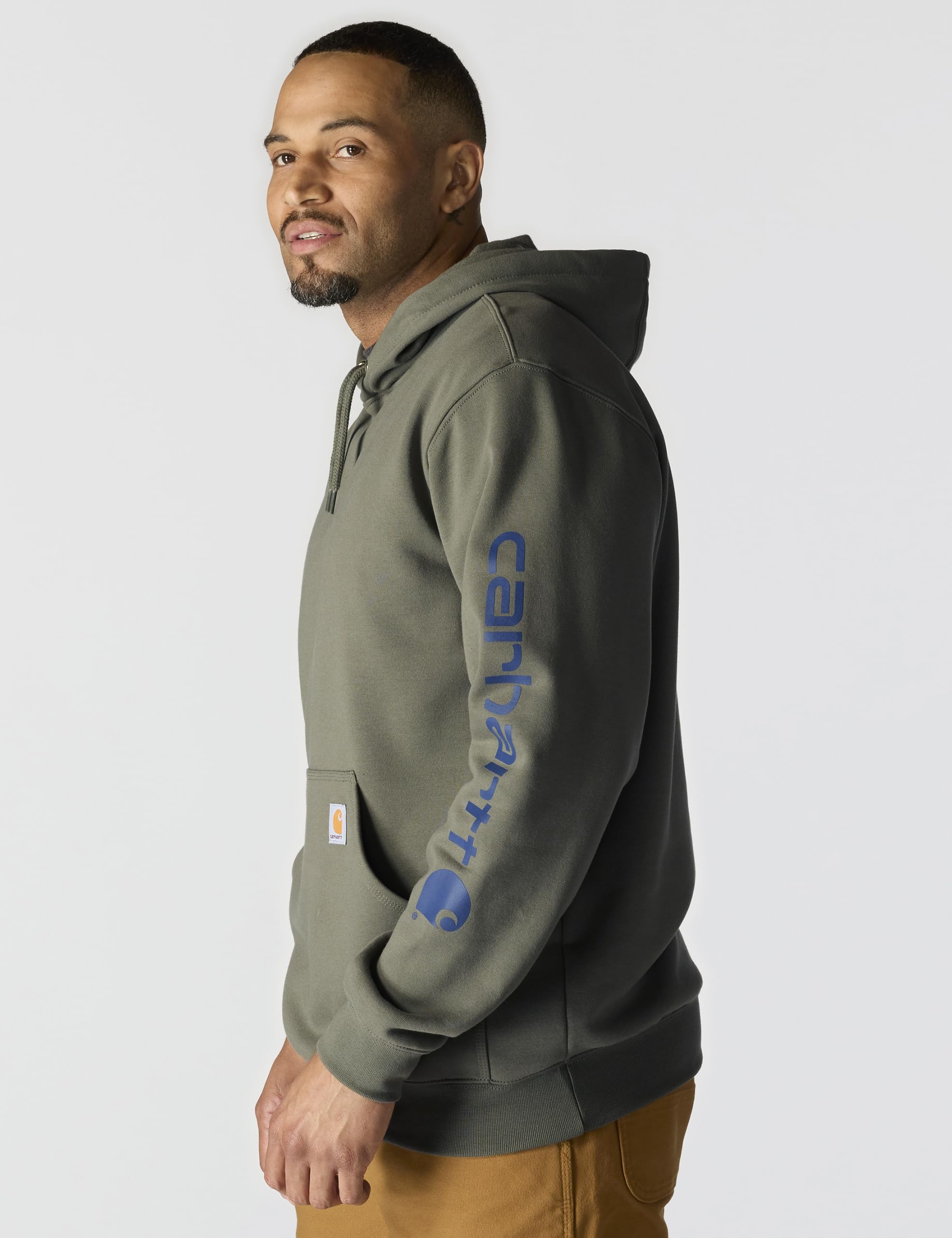 Carhartt Midweight Sleeve Logo Hooded Sweatshirt Camisa para Hombre