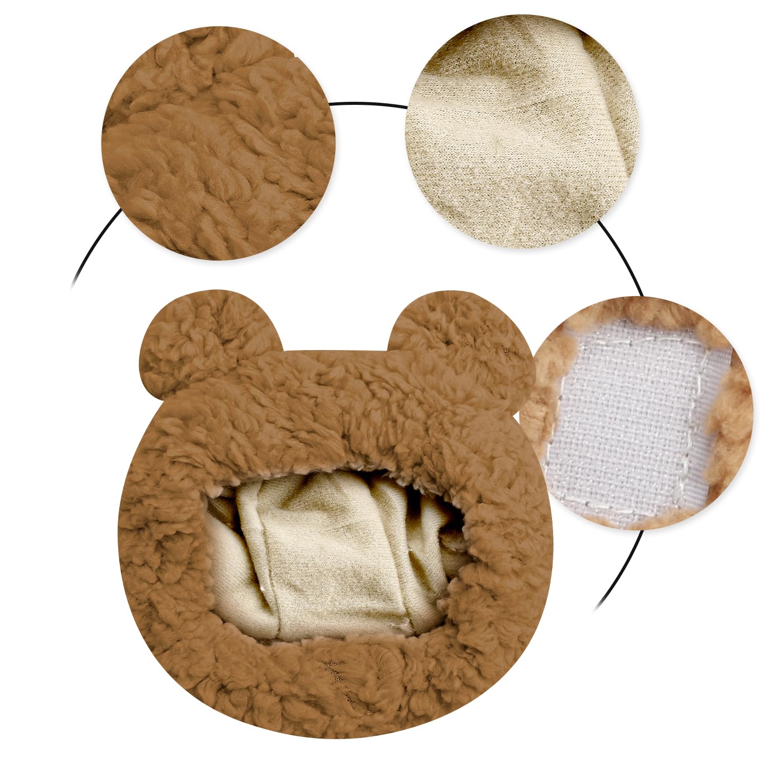 Luckious Cat Bear Hat, Soft Breathable Cute Bear Shape Headwear - Image 3
