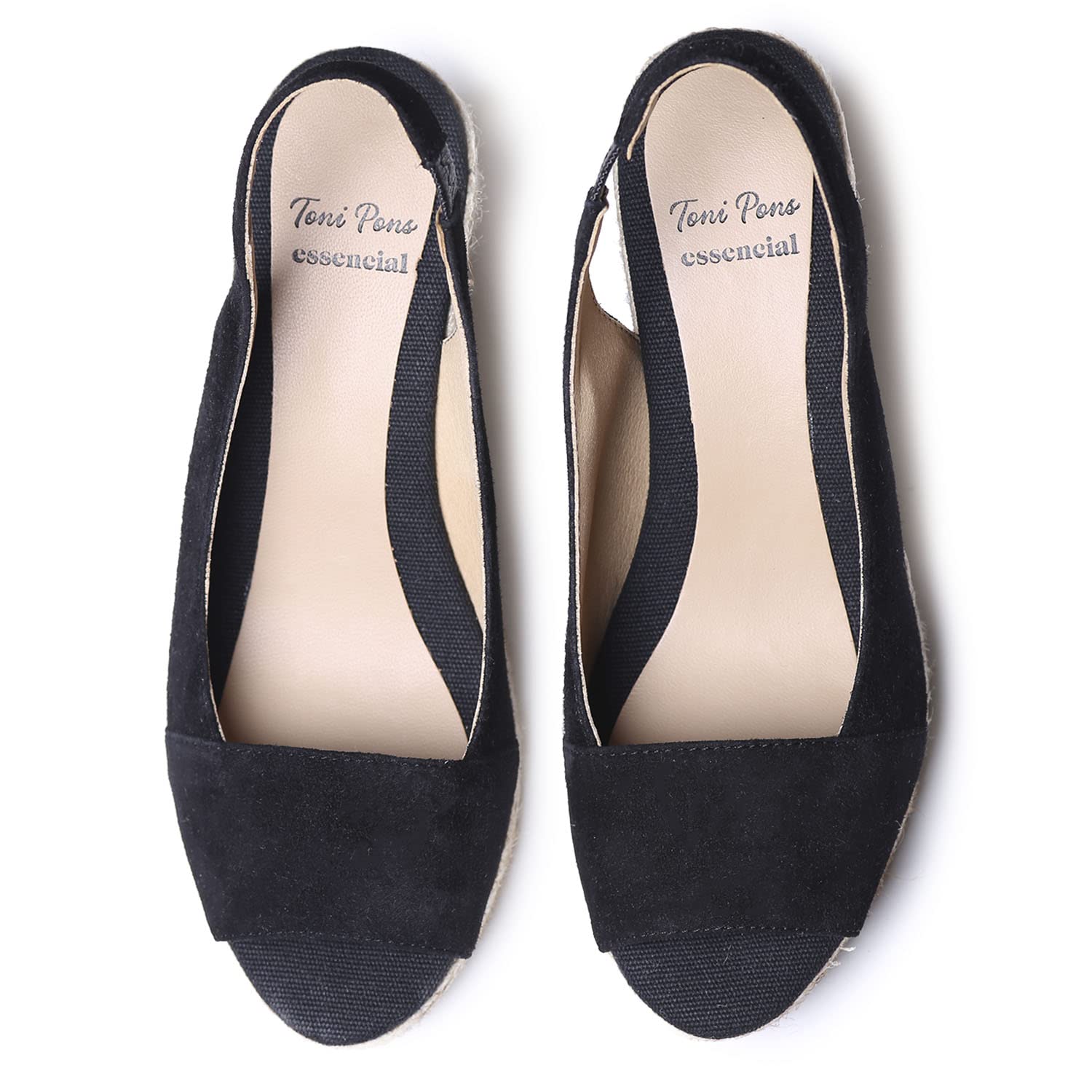 TONI PONS Monza-A - Espadrille compensée Femme en Daim.