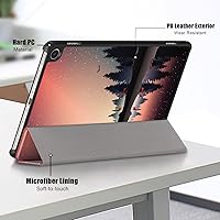 Vista 5 de Funda triple plegable para Yaxa Fire Max 11 (13ª generación, 2023), funda triple y ligera con soporte para encendido y apagado automático + 1