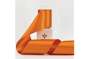 MEEDEE Orange Satin Ribbon: Enhancing Festivities with Style and Elegance