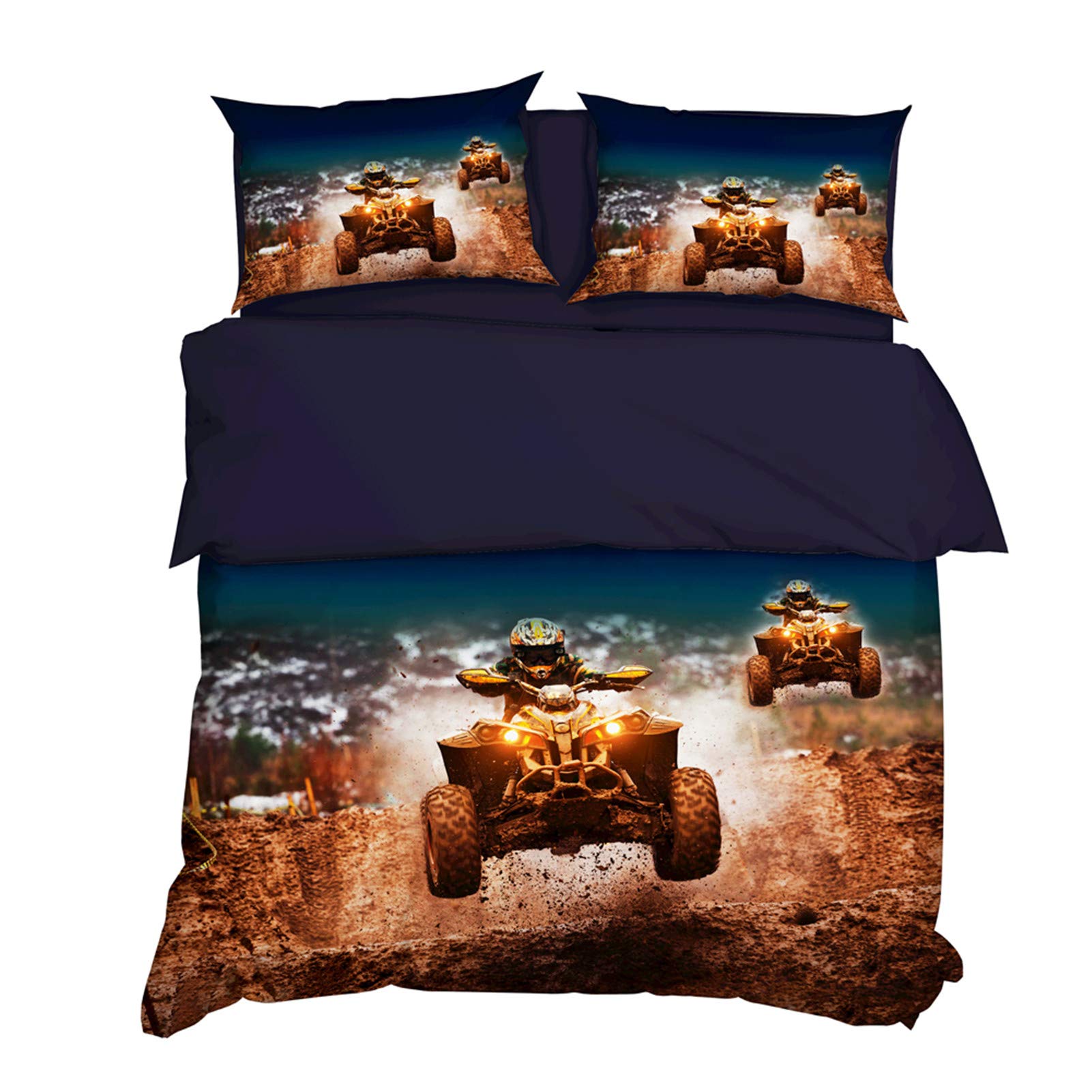 Parure de lit garçon voiture de course housse de couette flamme ado 220x240
