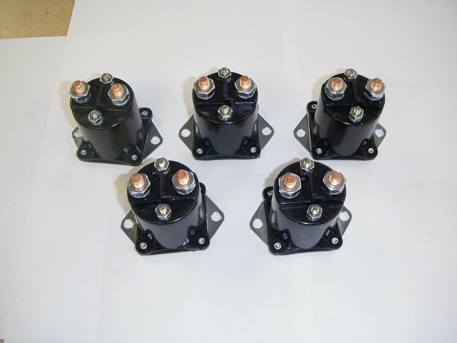 (SET OF 5) 36volt, 4 terminal, solenoids with copper