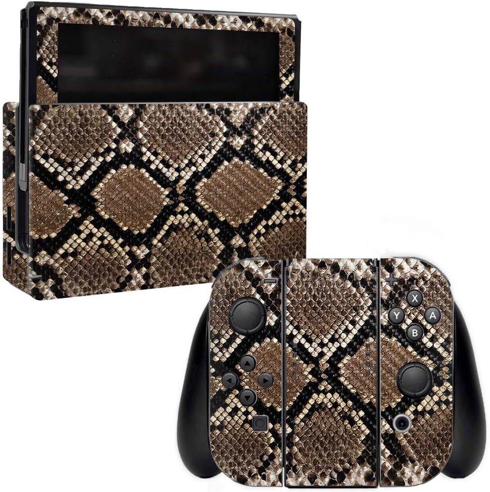 MightySkins Carbon Fiber Skin for Nintendo Switch - Cow Print | Protective, Durable Textured Carbon Fiber Finish | Easy to Apply, Remove, and Change Styles | Made in The USA