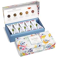 Vista 19 de Tea Forte Herbal Retreat Té orgánico de cítricos y frutas, caja de presentación pequeña, juego de muestrario de té con 10 infusores de bolsa de té