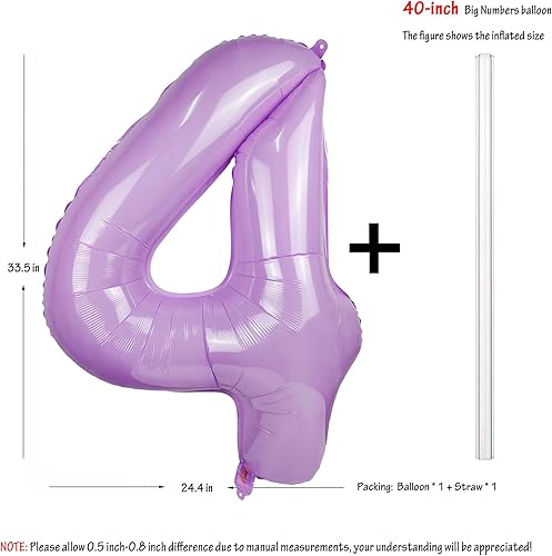 Miniatura 8 de Globos de 40 pulgadas color azul macarrón para decoración de banquete de fiesta de cumpleaños