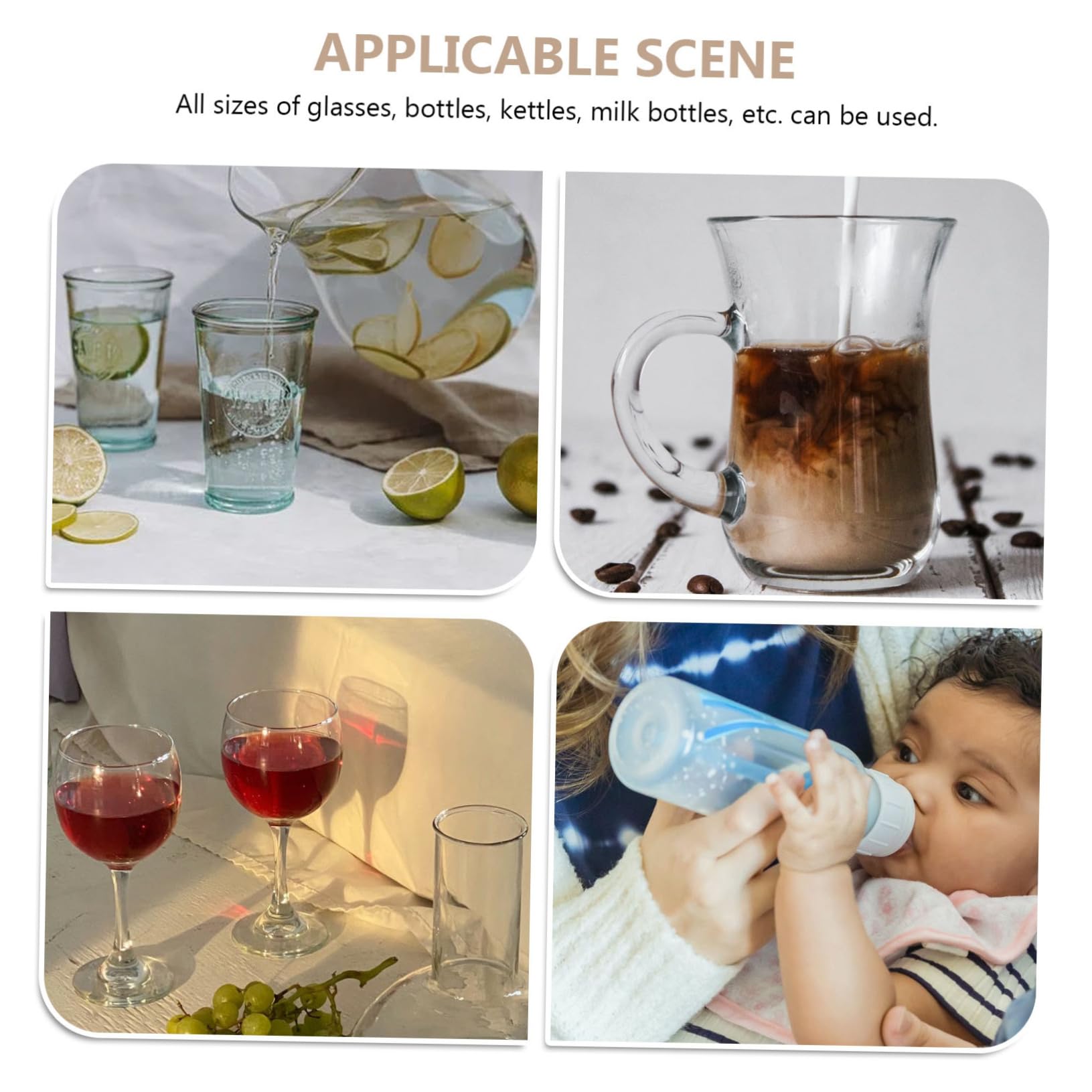 Cepillo de esponja suave para botellas y platos, limpiador doméstico desmontable para platos, cuello, botellas y viajes, cepillo de limpieza eficaz para cocina y uso doméstico