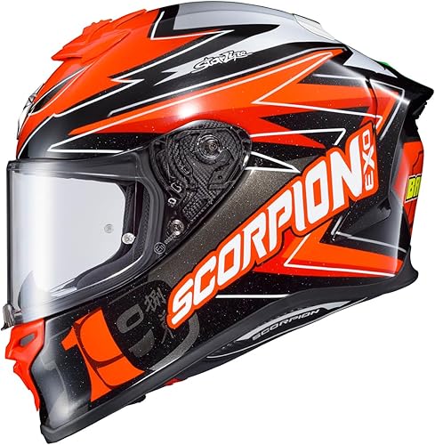 Miniatura 7 de ScorpionEXO - Casco EXO-R1 Air Quartararo Monster Energy (negro, talla M)