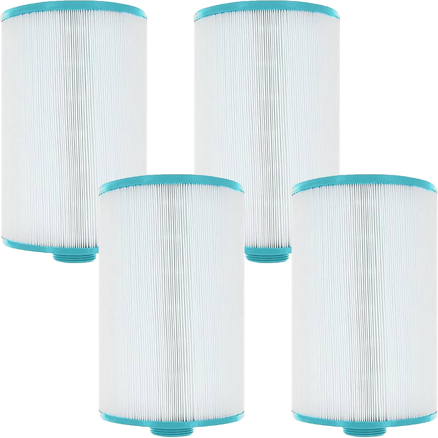Hurricane Filters 4 Pack HF6H47-01 Advanced Spa Filter Cartridge - Replacement for PTL47W-P4-M, Unicel 6CH-47RA, Filbur FC-0315M, Advanced/LA Spas, Aber Hot Tub