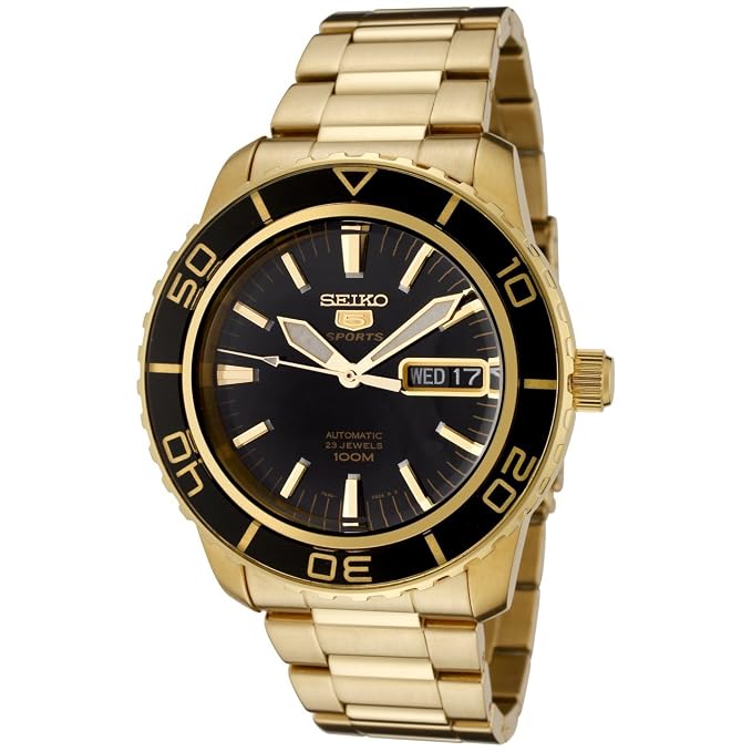 Automatic Black Dial Gold-Tone 