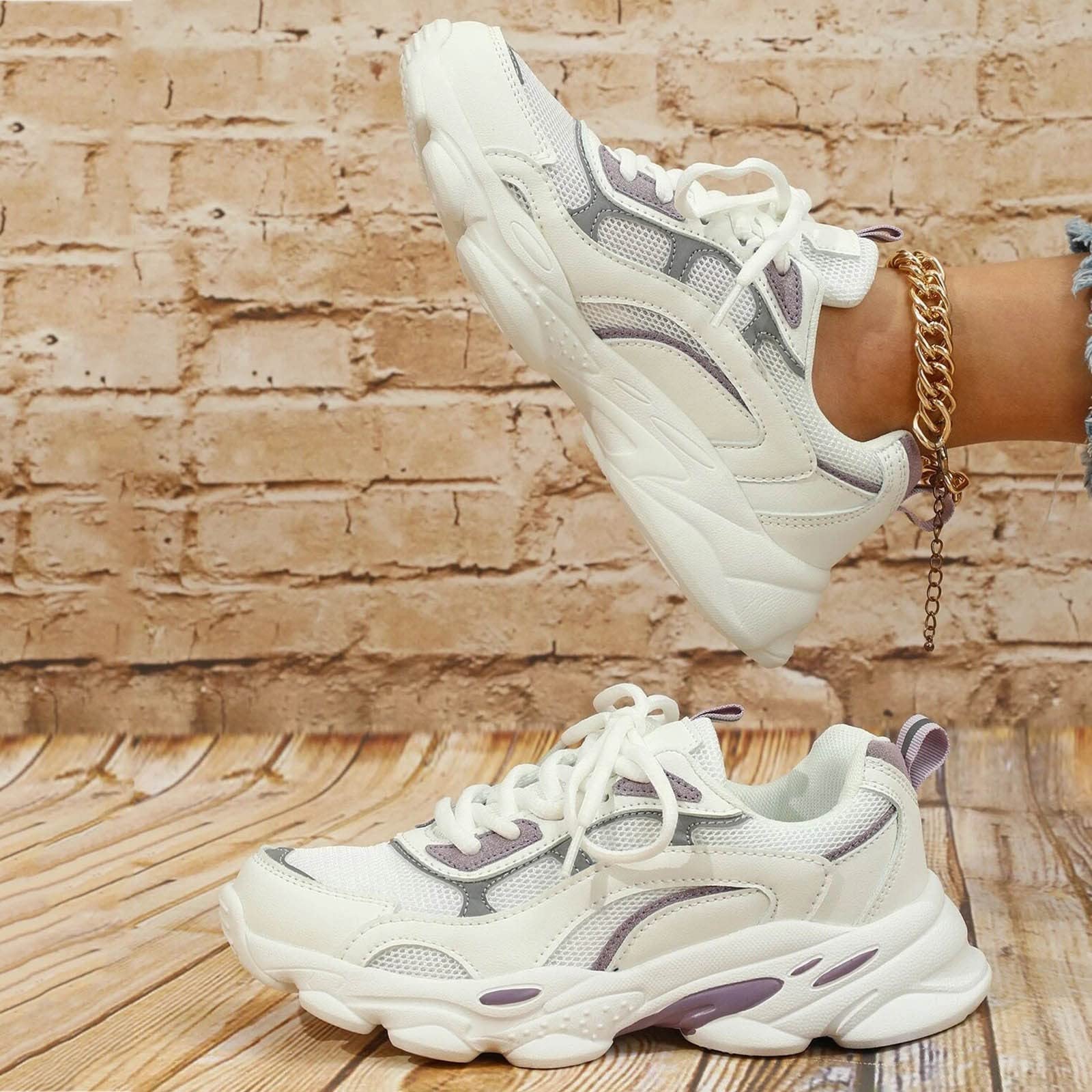 Scarpe Ortopediche Donna, Scarpe comode per pianta Larga, Plantare Comfort, Memory Foam, Antiscivolo, per Lavoro in Piedi, Camminata, Palestra