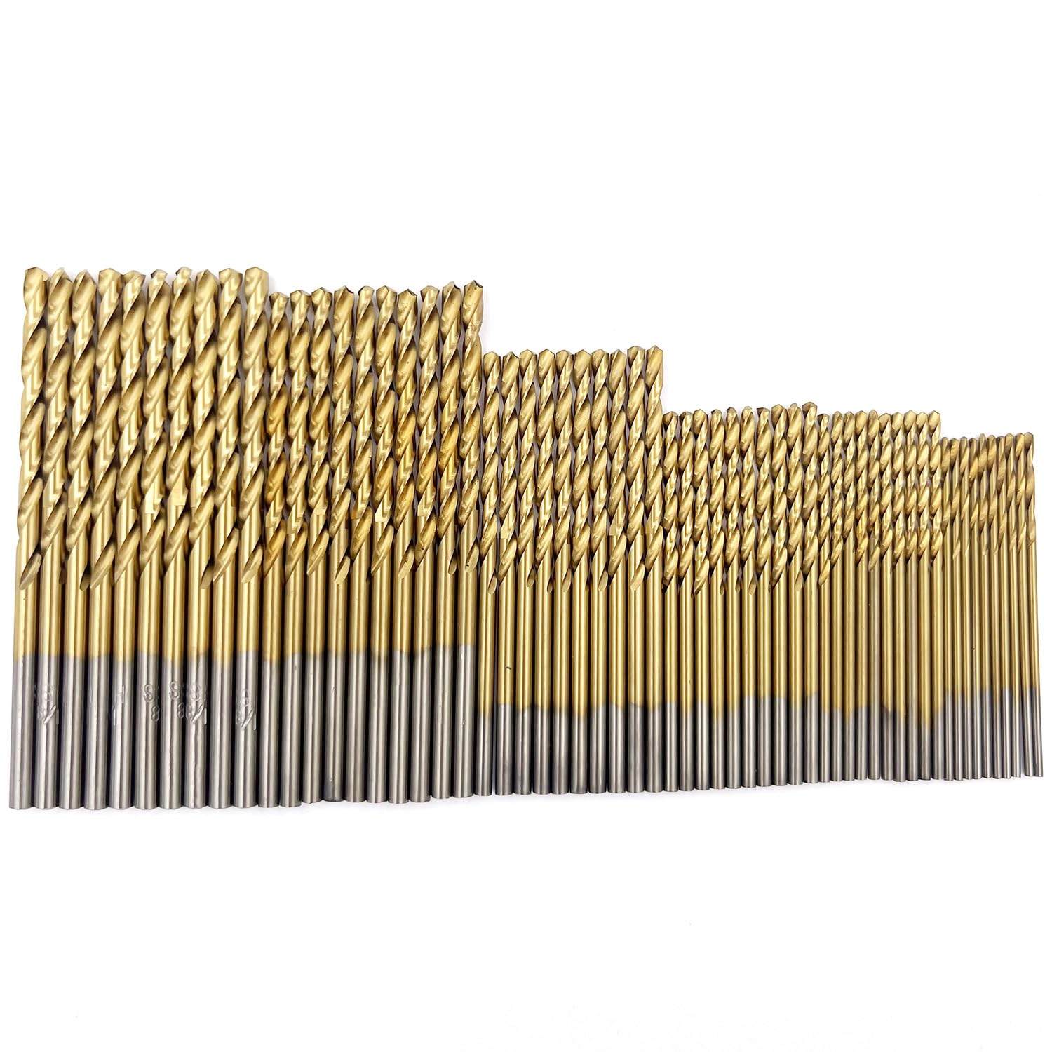 60PCS Mini Titanium Drill Bit Set - Wood, Metal, Plastic -8