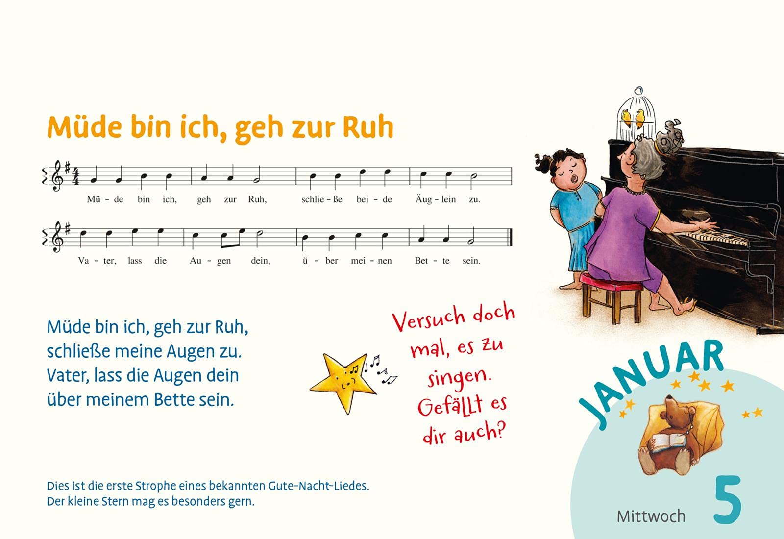 Gute-Nacht-Kalender mit dem kleinen Stern 2022: Abendabreißkalender mit Geschichten und Einschlafritualen: Einschlafen mit deinem kleinen Stern - Kalender für jeden Tag
