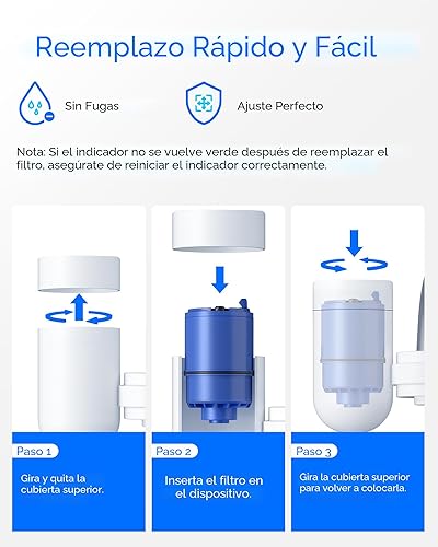 Miniatura 7 de Waterdrop Filtro de agua certificado NSF 42, repuesto para todos los sistemas de filtración de grifos PUR®, PUR® PLUS, filtro de agua Pur® RF-9999®