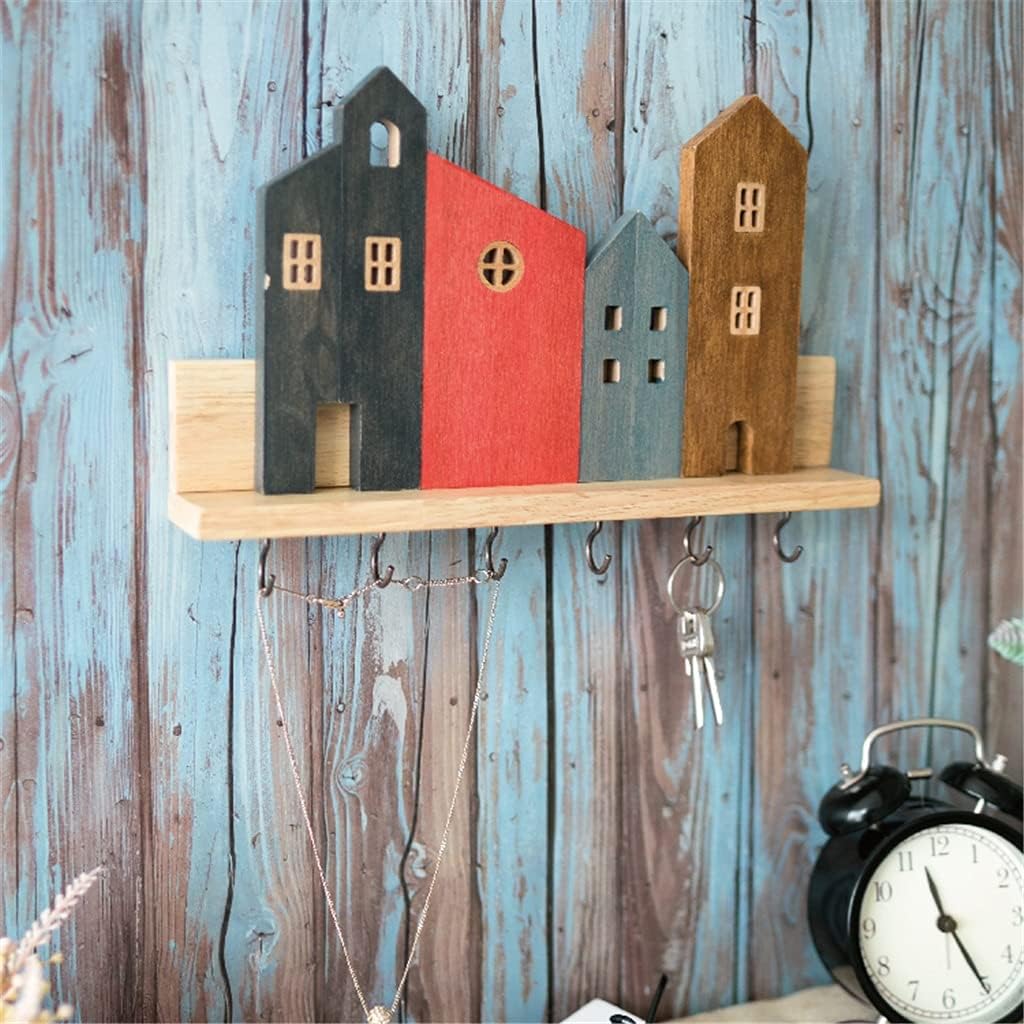 Key Rack Hook Decoration Home Wall Mount Entrance Entrance Porch Storage Wall Key Storage Rack Town Decorations (Color : A Size : 3017cm)