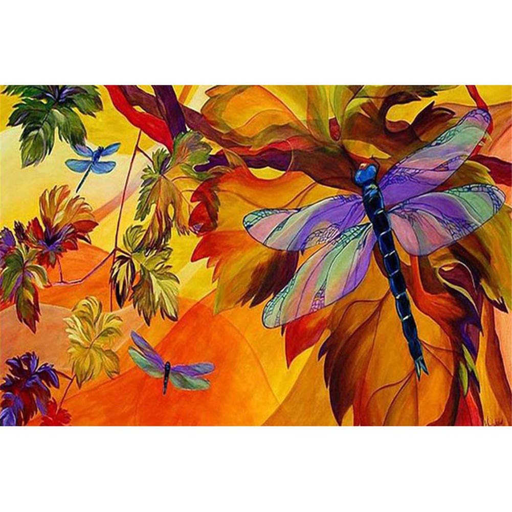 Peinture Diamant Arbre de Libellule pour Décorer le Salon