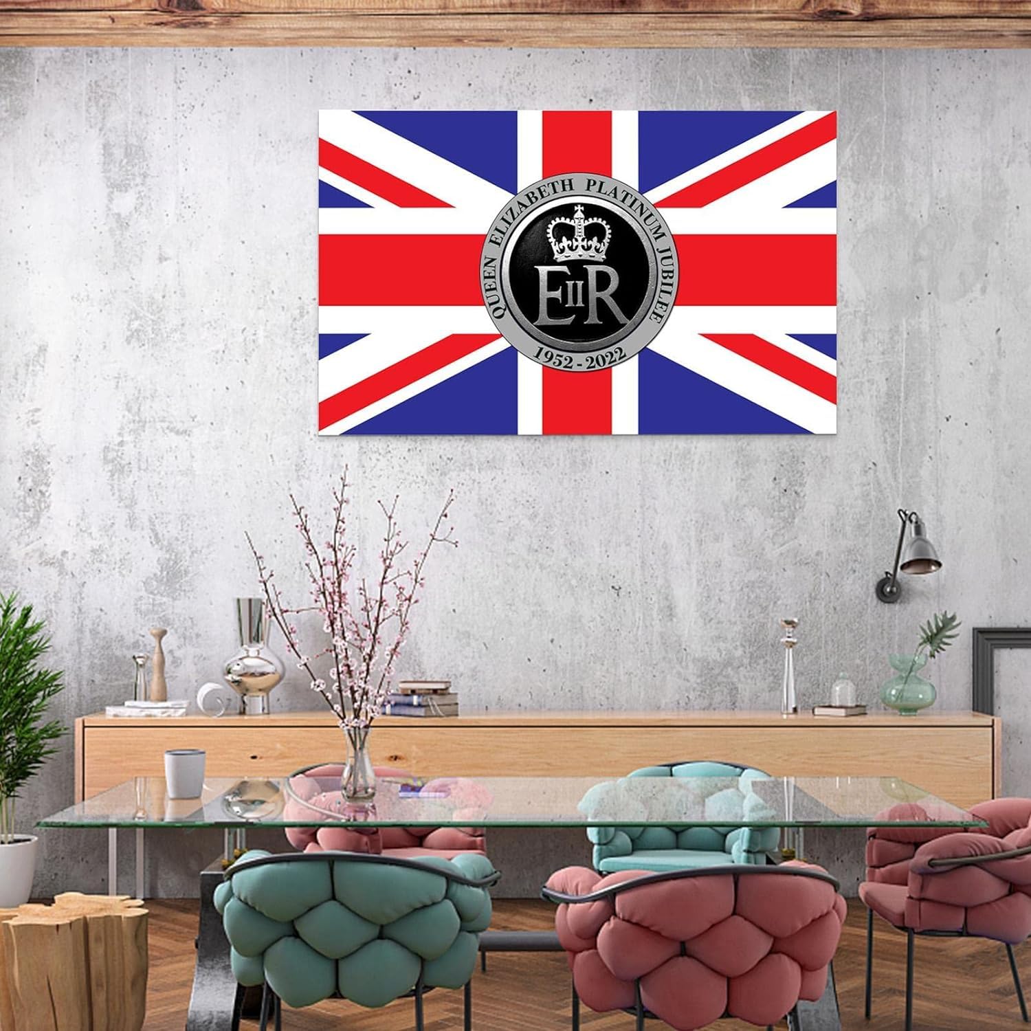 Amazon.co.jp: エリザベス女王 エリザベス英女王 記念 国旗 Queen