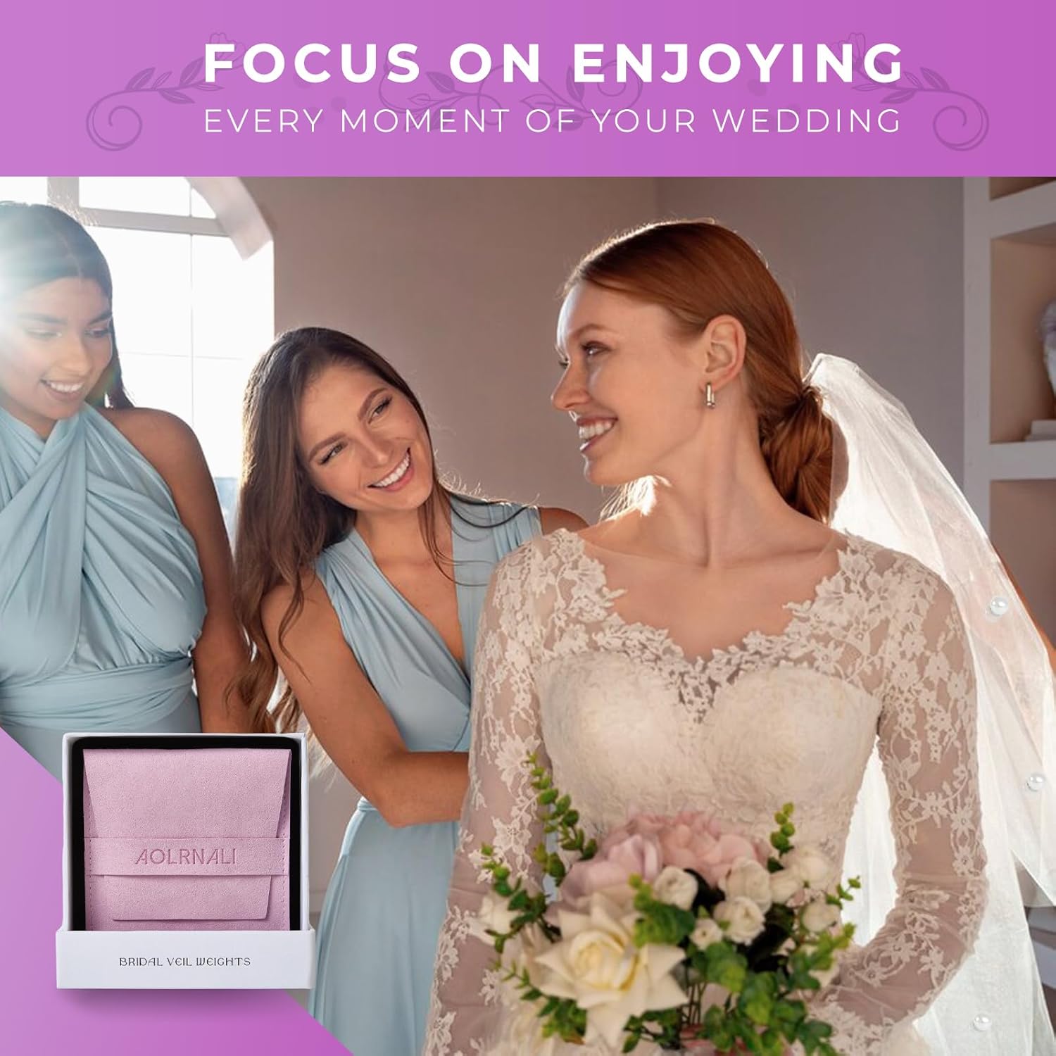 Pearl Veil Weights - 16 Pairs of Magnetic Bridal Veil Weights - Secures Long Veils for Outdoor Weddings - Premium Wedding Accessories for The Bride - Image 5