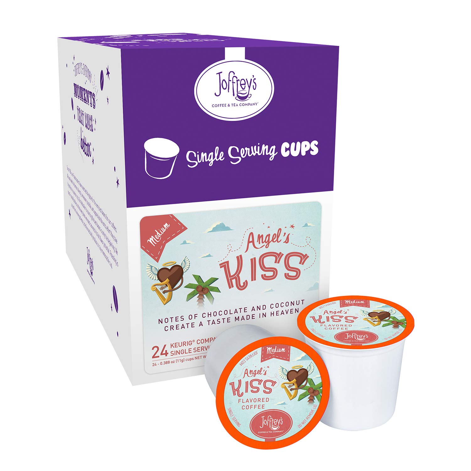 Amazon.com: Joffrey's Coffee - Angel's Kiss, Flavored Coffee