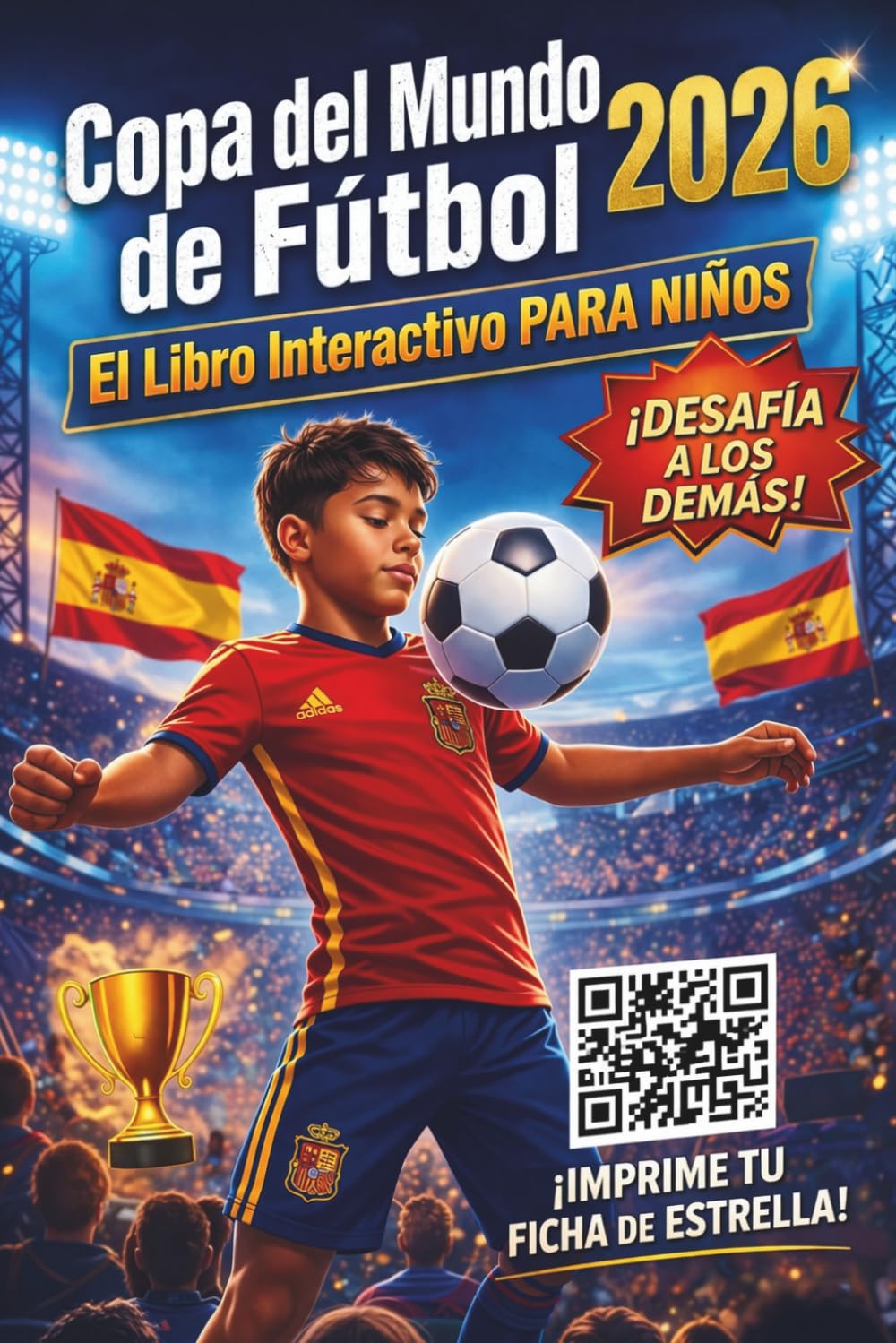 Copa del Mundo 2026: Libro Interactivo para Niños: Predicciones, Calendario de Partidos, Quiz y Juegos Divertidos para Vivir el Mundial al Máximo