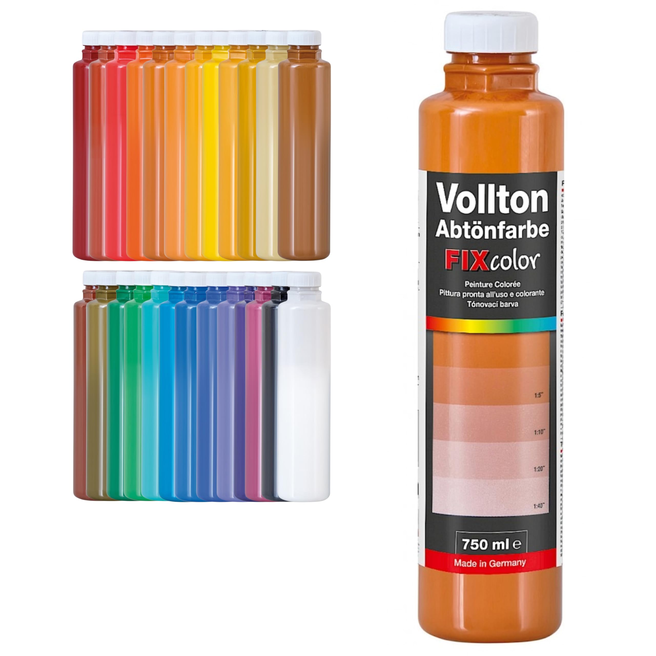 Decolor Bunte Abtönfarbe Topasbraun – 750 ml