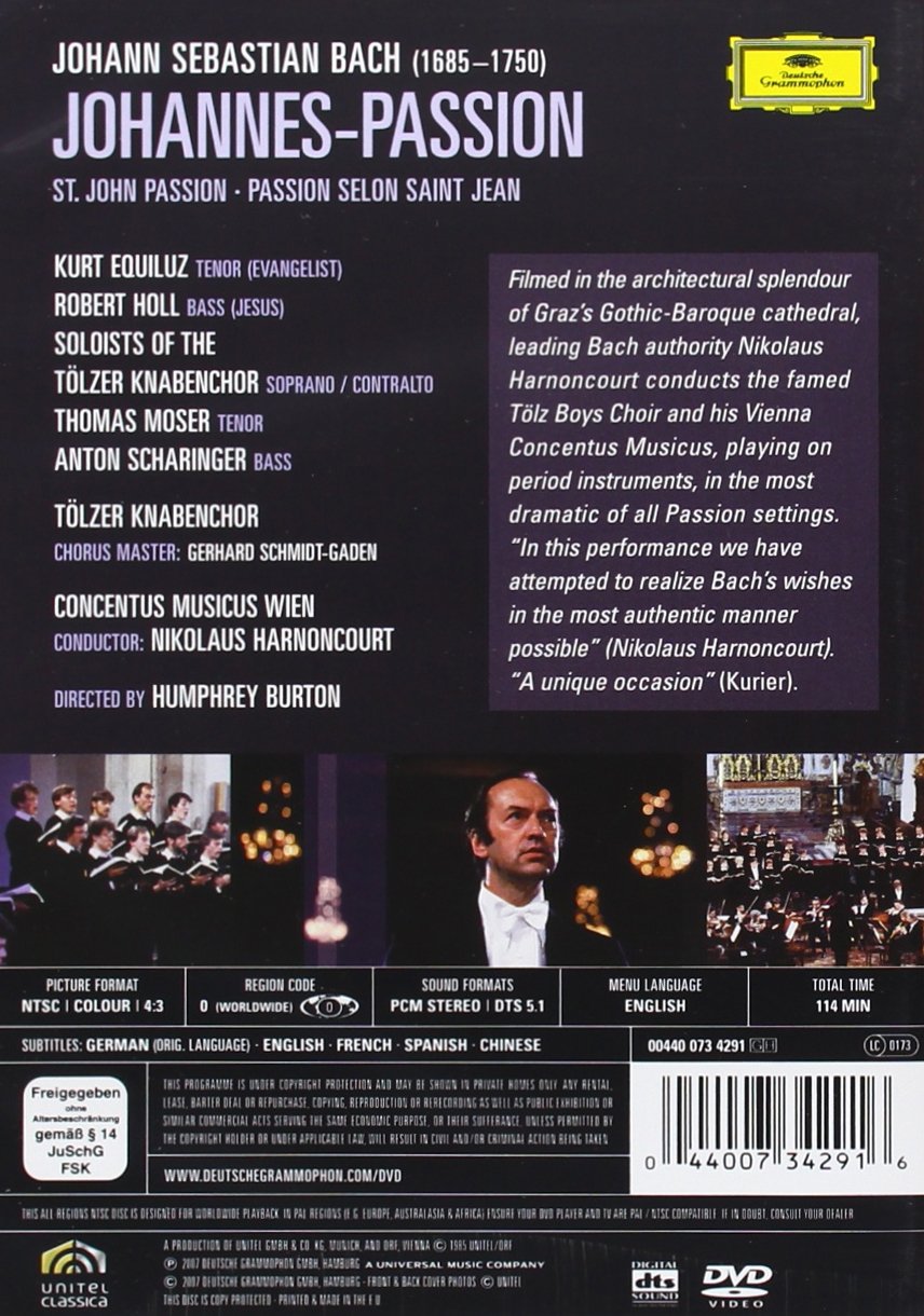 St John Passion, Bwv245 (Johannes Passion)