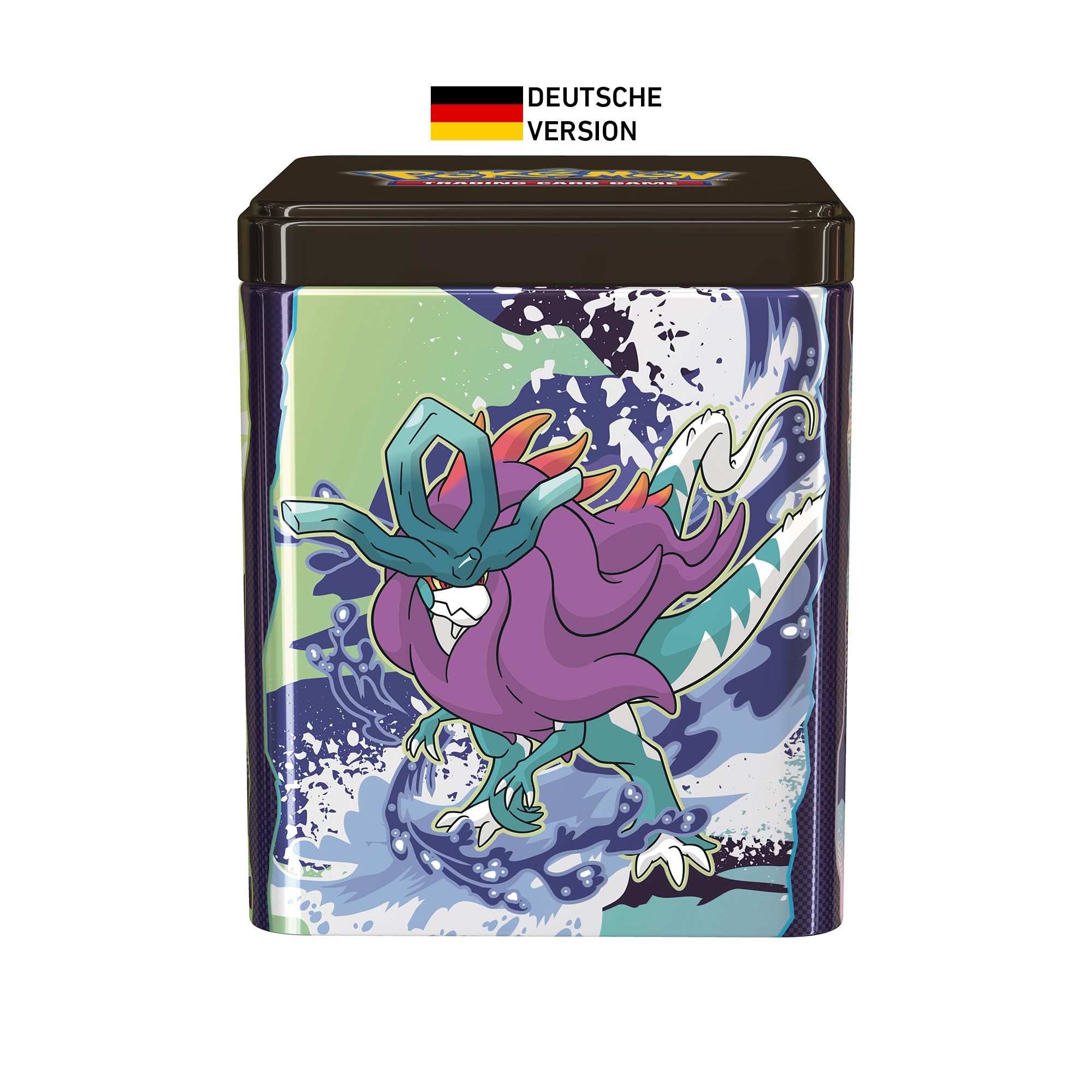 Pokémon JCC Boîte à Empiler Paradox - 3 Boosters + 2 Feuilles D'Autocollants (Version Allemande)