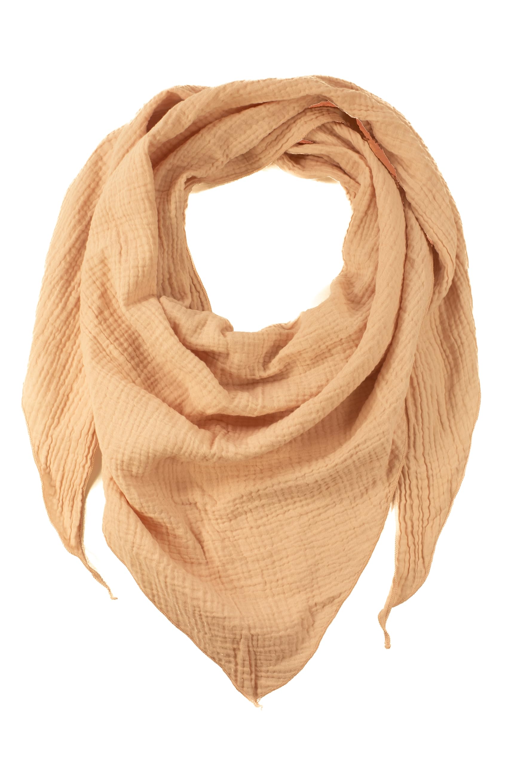 fashionchimp BASIC-Dreieckstuch in Uni-Farben aus 100% Baumwolle, Dreieck Musselin-Schal, leichtes Tuch für Damen und Herren