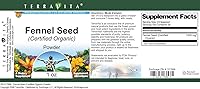 Vista 4 de Semillas de hinojo (certificado orgánico) en polvo (1 oz, ZIN: 517669) - Paquete de 3