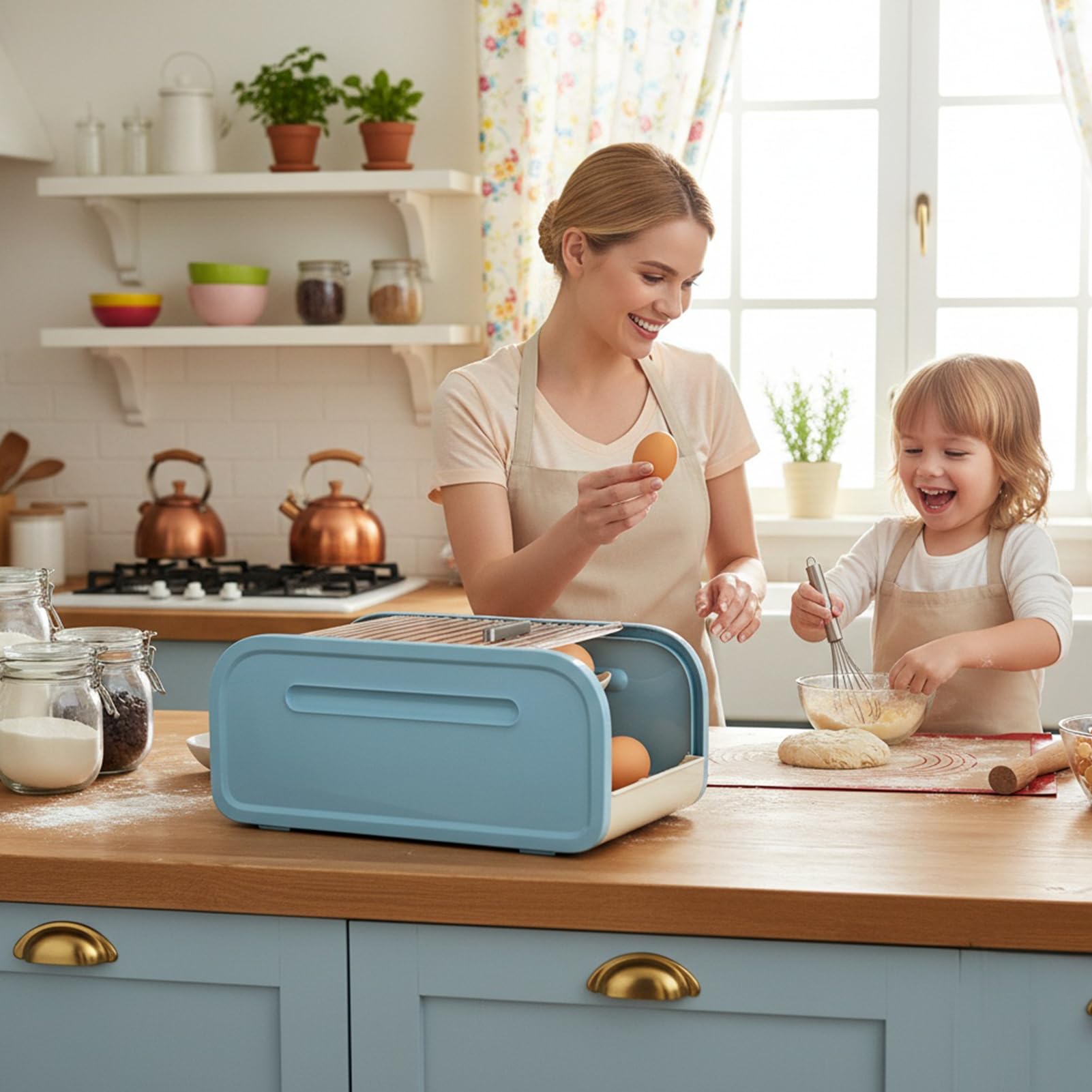 Organizador automático de huevos rodantes para, dispensador de huevos de gran capacidad de 2 niveles para refrigerador, congelador, cocina, encimera, despensa, gabinete de organización