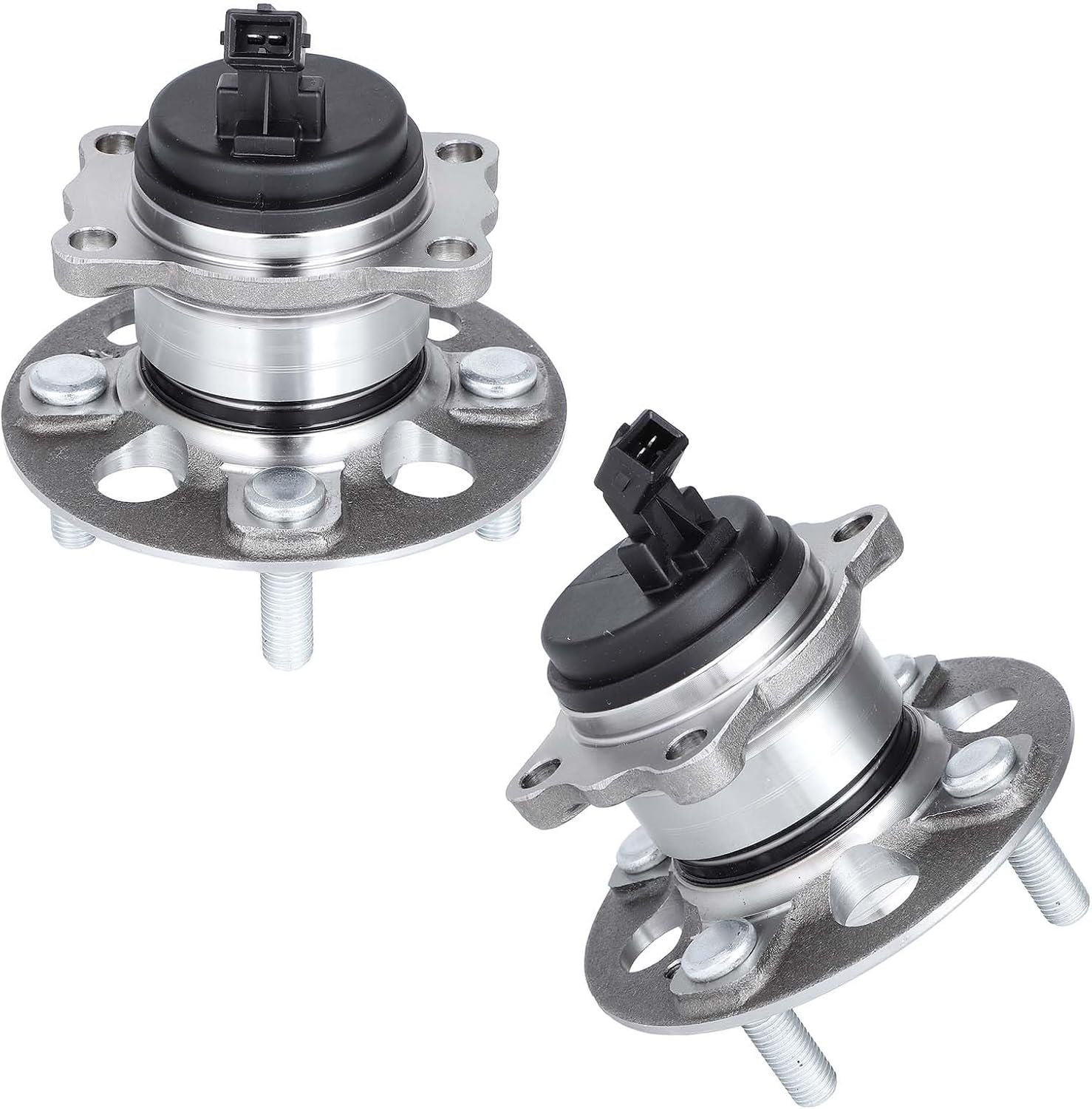 2PCS Rear Wheel Bearing and Hub Assembly 5 Lugs Bolts Has ABS with tegral Sensor Compatible with for Kia Rio 2018-2021, for Hyundai Accent 2018-2022, Replace 512655