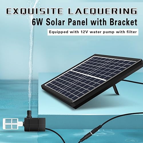 Miniatura 6 de Fuente de bambú hecha a mano, fuentes independientes al aire libre con bomba solar, fuente de agua de jardín zen, kit de fuente de agua para