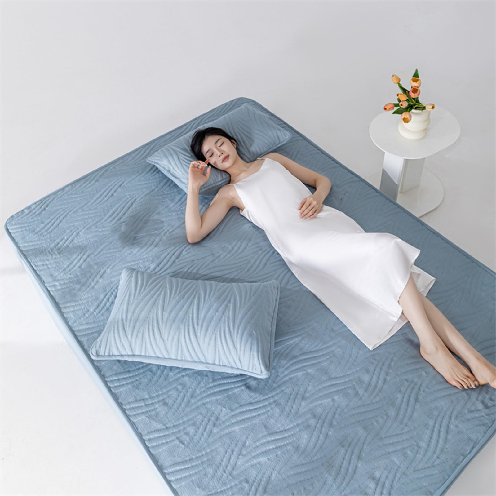 Drap Housse 180x200 Rose Coton Lit King Size