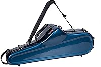 Vista 16 de Estuche para saxofón alto Crossrock Pro-Grade Gris espacial, cerradura TSA, protección elegante y de élite, correas desmontables, bolsillo