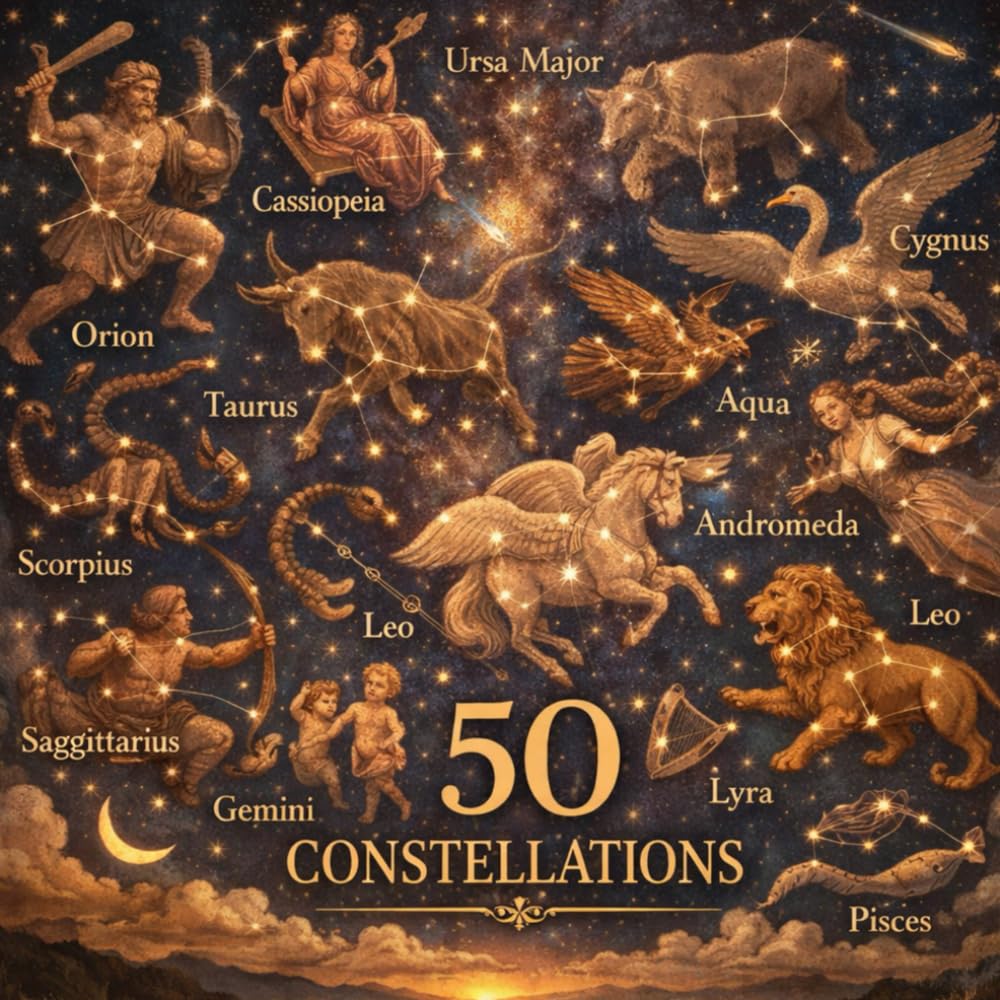 50 Constellations: A Magical Introduction to the Night Sky for Preschoolers (The 50 Things Kids Should Know Series)