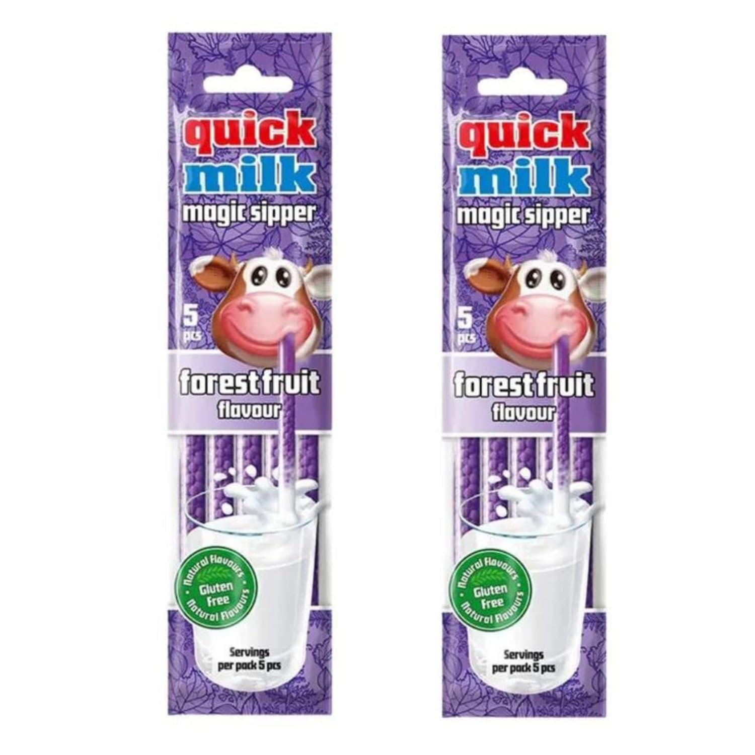 Quick Milk Gluten-free Magic Sipper Straws (Foster Fruit Flavour)-Pack of 2, (2 x 30g) | Imported | Magic Sipper-image-24