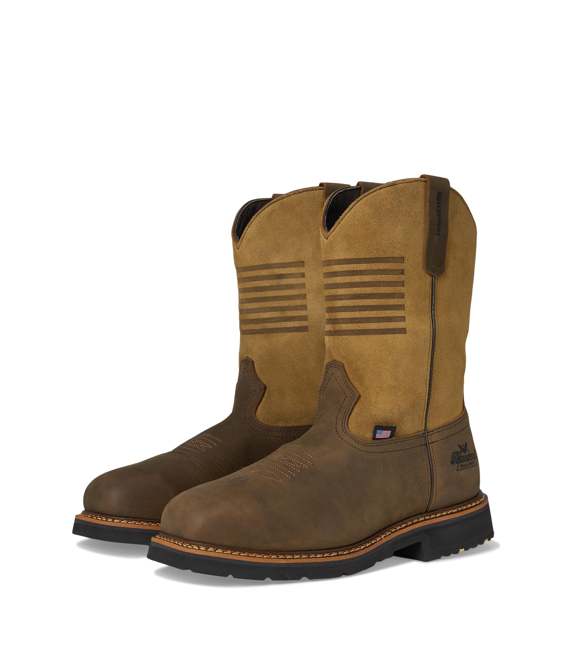 Thorogood Men's Independence Hiking Shoes/Boots, Crazyhorse/Tan - 7