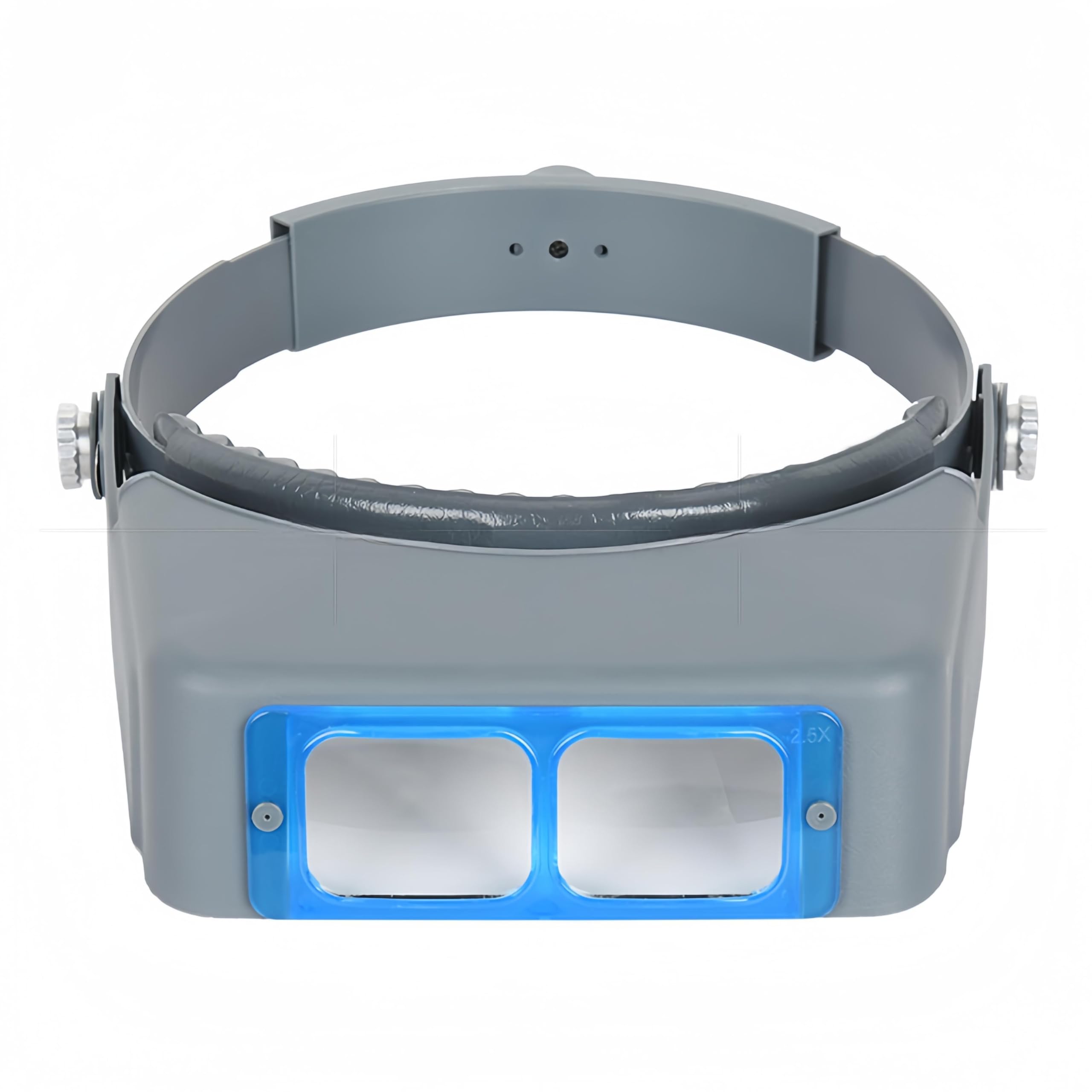 Headband Magnifier, Hands Free Head Magnifier, Adjustable Magnifying Eyeglasses with 1.5X 2X 2.5X 3.5X Detachable Lenses and Storage Box for Drawing Reading Sewing Jewelry Repair