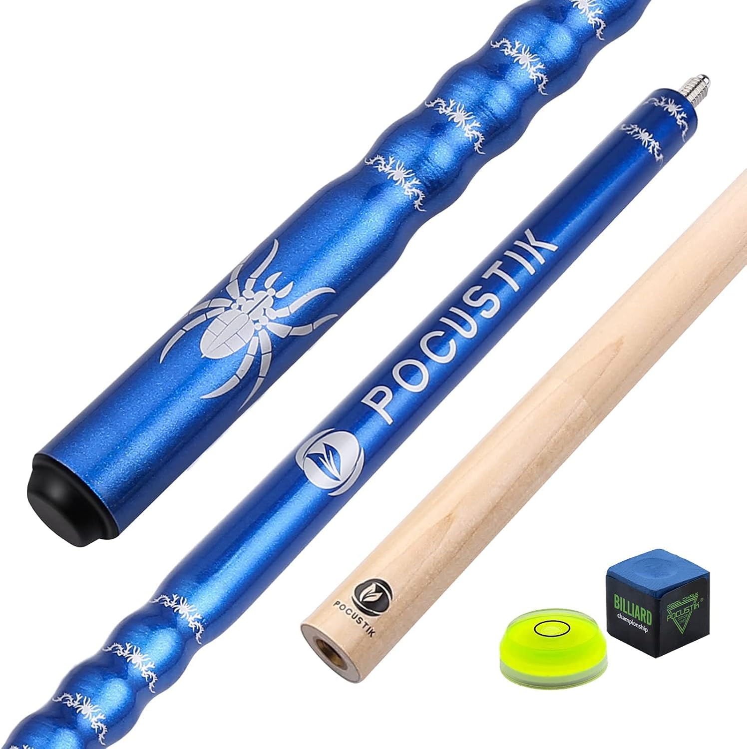 POCUSTIK Set of 4 Pool Cues 58 inch 2-Piece Billiards Cue Sticks for Men Women Canadian Maple Cues 18oz : Sports & Outdoors