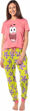 Nickelodeon Womens SpongeBob SquarePants Patrick Star Sleep Pajama Set