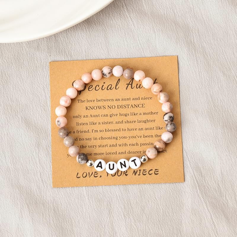 Sisadodo Christmas Birthday Gifts for Mom Mama Charm Bead Bracelet for Grandma I Love You Gifts for Aunt Long Distance Gifts for Women - Image 5