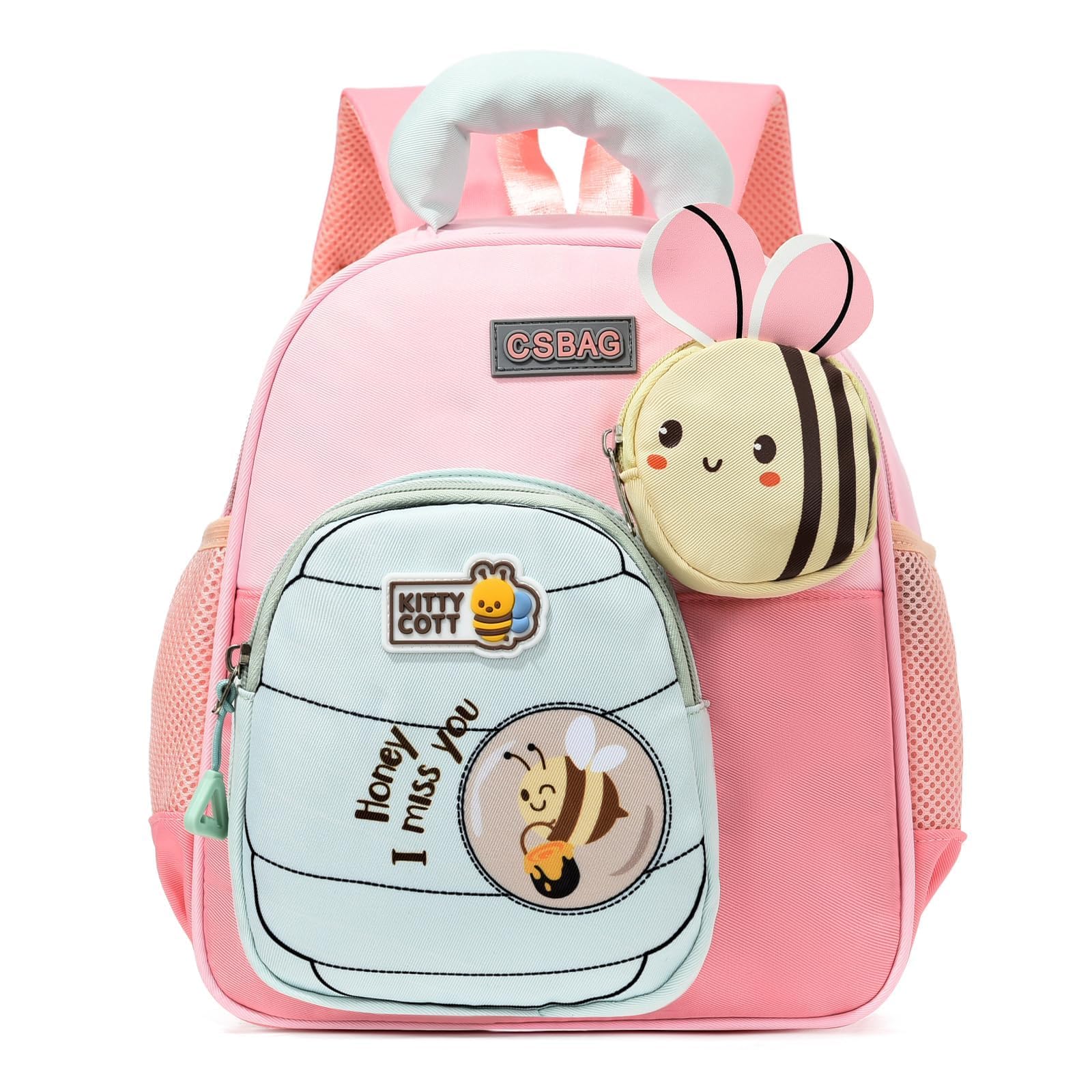 PROTAURI Rucksack Kinder für Mädchen Junge, Kindergartenrucksack mit Brustgurt Kita Rucksack Wasserabweisend und Leicht, 2-5 Jahre