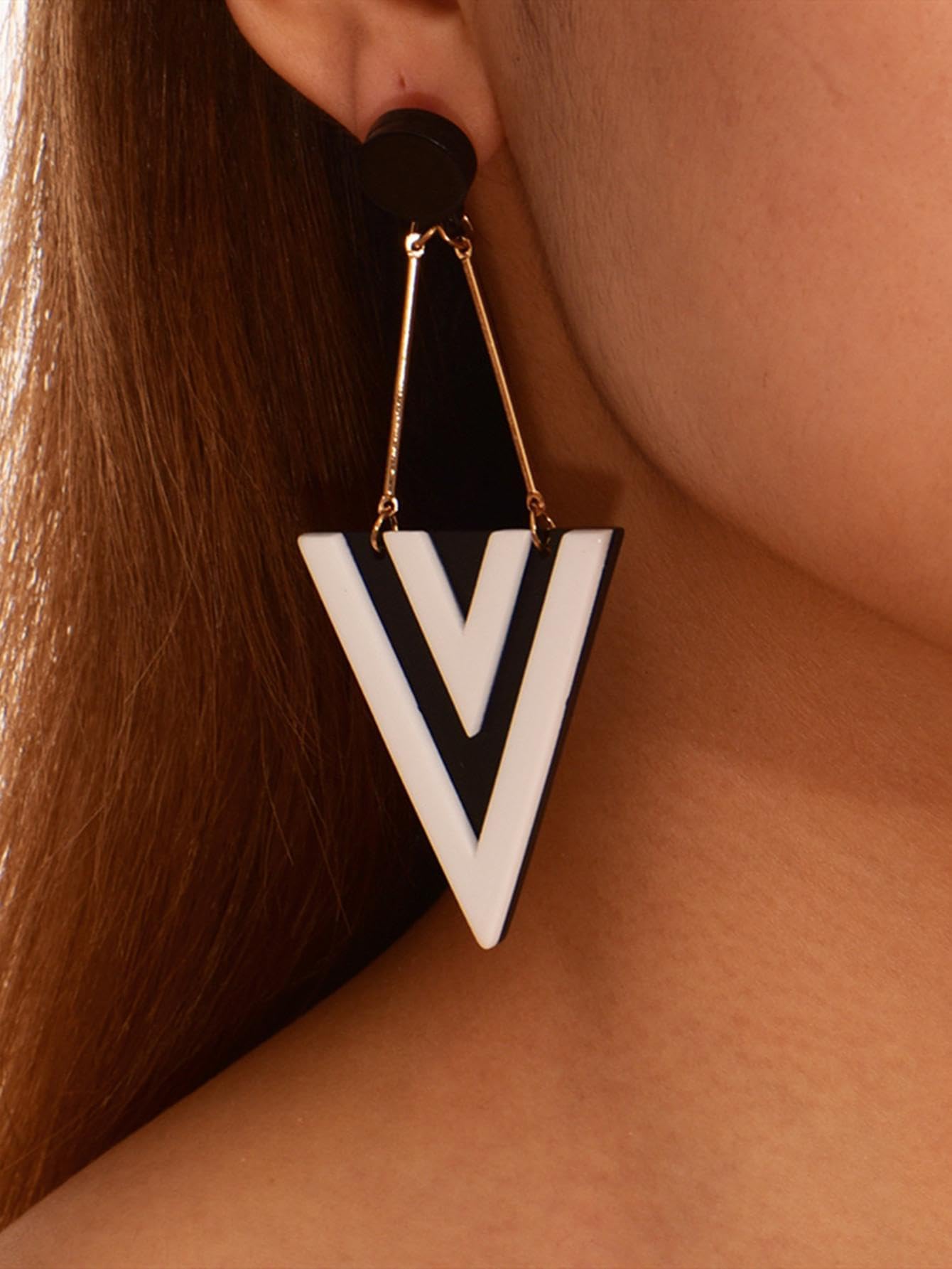 Triangle Drop Earrings for Women – Trendy Geometric Jewelry, Minimalist Design Gift for Women