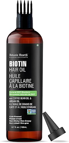 Miniatura 118 de Botanic Hearth Aceite de cafeína y batana para el crecimiento del cabello (6.7 onzas líquidas), tratamiento nutritivo y fortalecedor del cabello