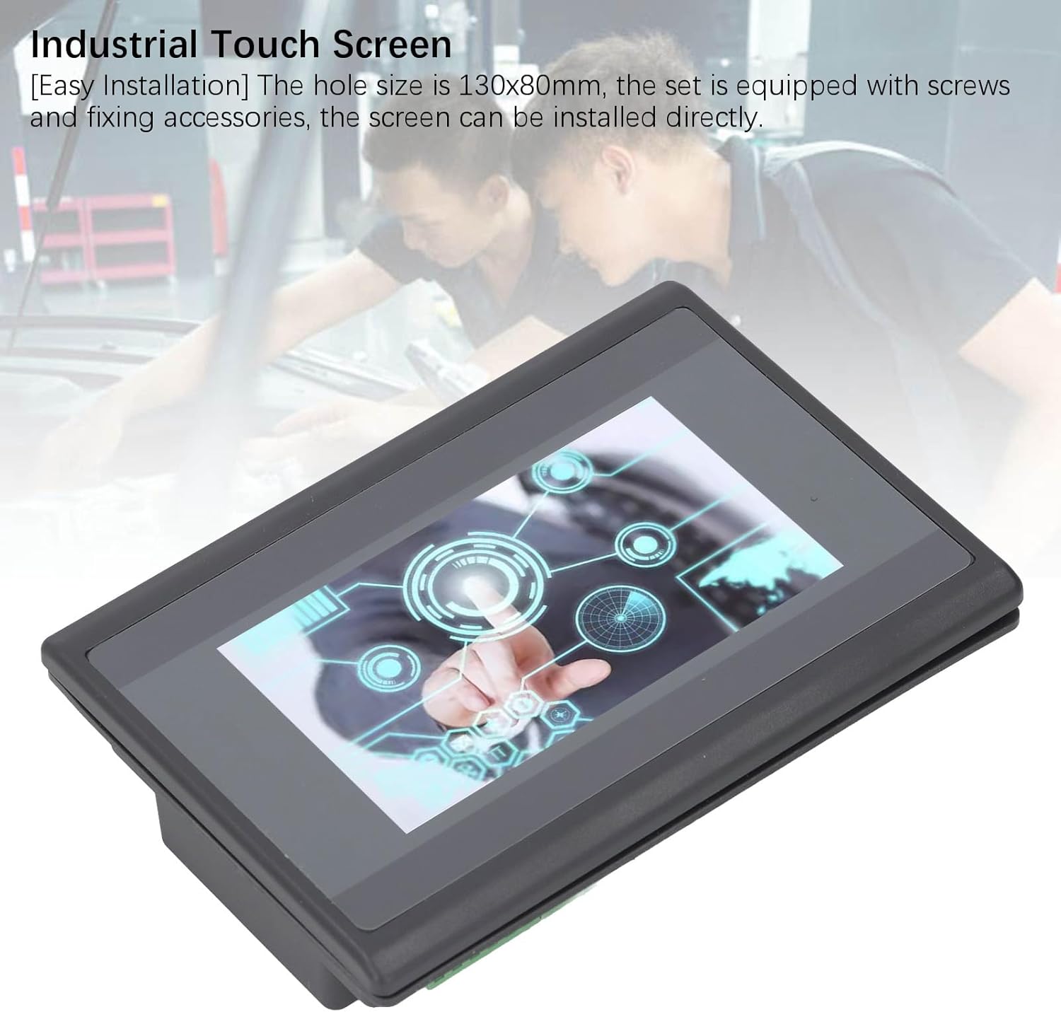 4.3in TFT LCD Touch Screen Display Panel HMI PLC Touch Screen 600MHz ARM9 Processor 16M NAND FLASH Memory Accuracy Touch Control