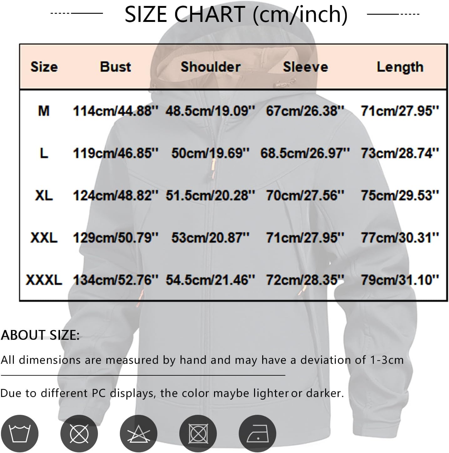 Men's Fleece Lined Rain Jacket Waterproof Lightweight Windbreaker Coat For Hiking Golf Running, M-3XL