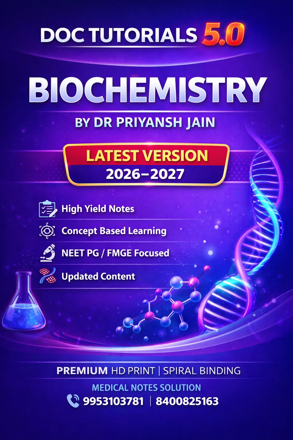 Buy Doc Tutorials 5.0 Biochemistry by Dr Priyansh Jain | Latest